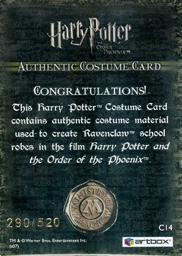 C14 - Ravenclaw School Robes - Back