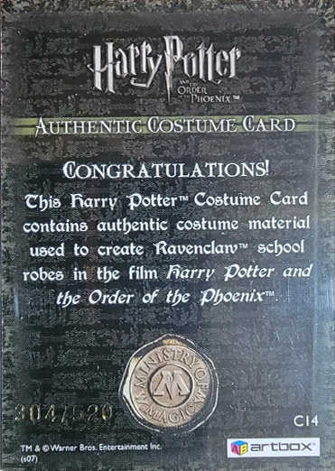 C14 - Ravenclaw School Robes - Back