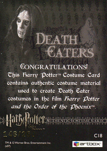 C18 - Death Eater Costume - Back