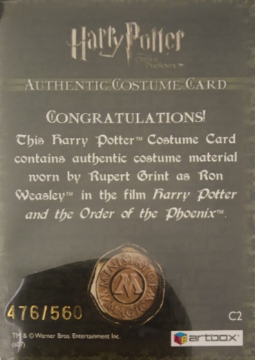 C2 - Ron Weasley's Shirt - Back