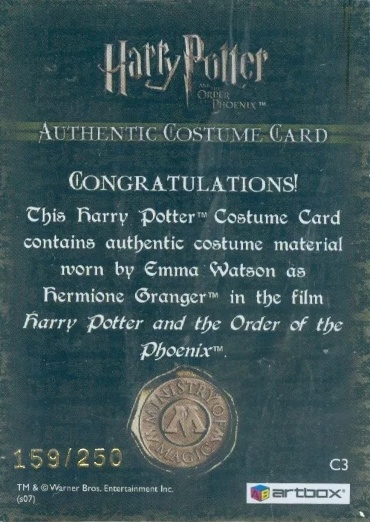 C3 - Hermione Granger's Jumper - Back