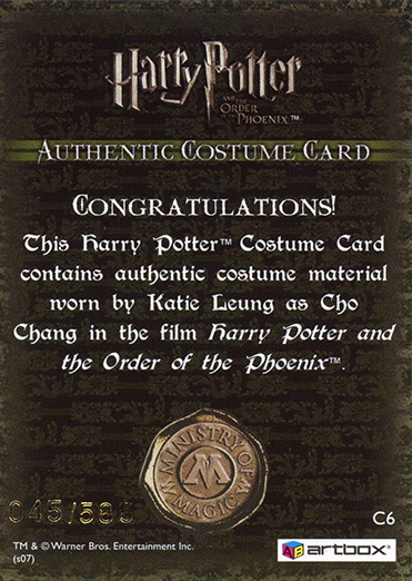 C6 - Cho Chang's Robe - Back