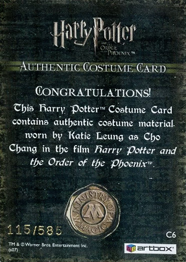 C6 - Cho Chang's Robe - Back