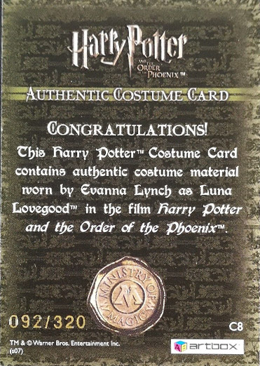 C8 - Luna Lovegood's Shirt - Back