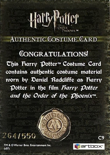 C9 - Harry Potter's Jumper - Back