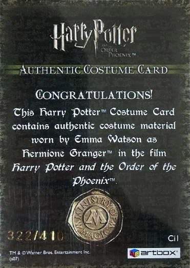 Ci1 - Hermione Granger's Jumper - Back