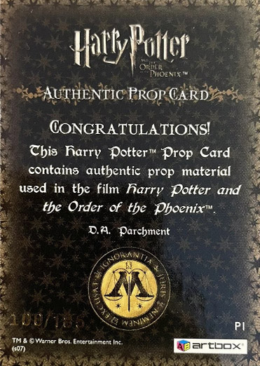 P1 - D.A Parchment - Back