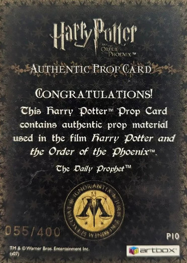 P10 - The Daily Prophet - Back