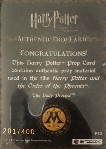 P10 - The Daily Prophet - Back