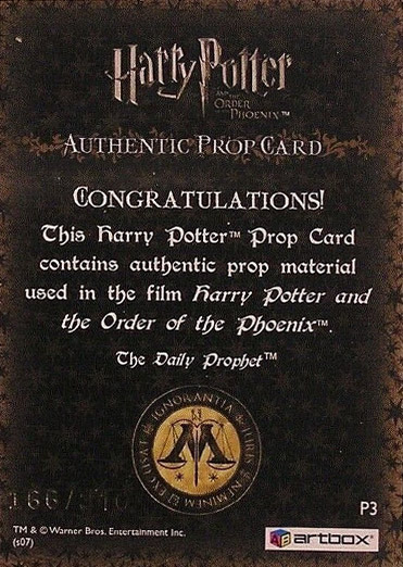 P3 - The Daily Prophet - Back