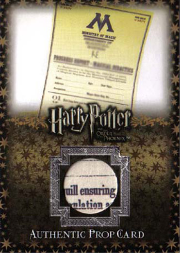 P6 - Dolores Umbridge's Progress Reports - Front