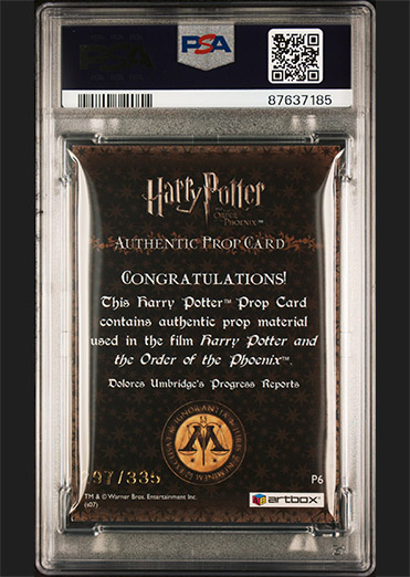 P6 - Dolores Umbridge's Progress Reports - Back