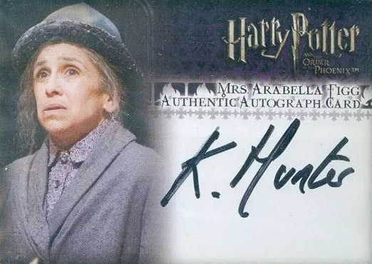 Kathryn Hunter as Mrs Arabella Figg - Front