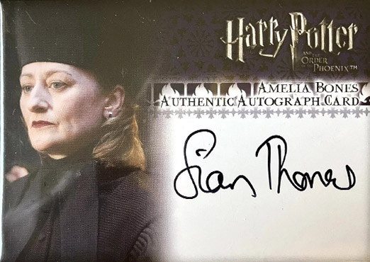 Sian Thomas as Amelia Bones - Front