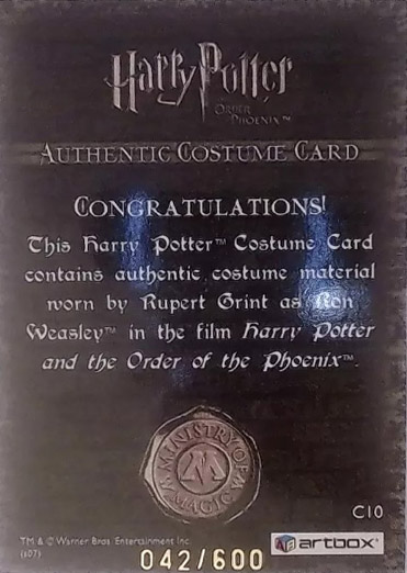 C10 - Ron Weasley'S School Trousers - Back