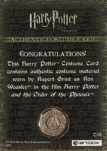 C10 - Ron Weasley'S School Trousers - Back