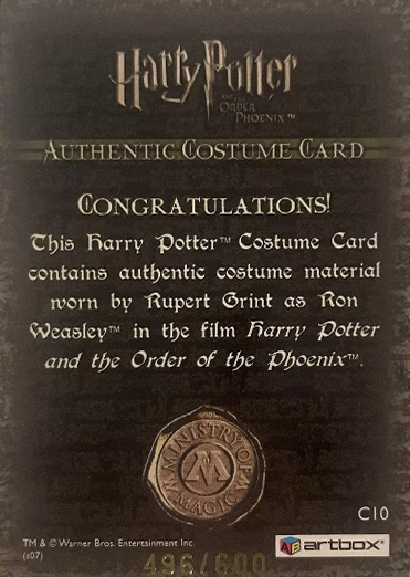 C10 - Ron Weasley'S School Trousers - Back