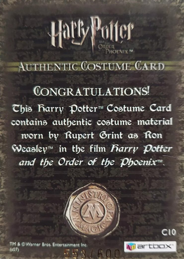 C10 - Ron Weasley'S School Trousers - Back