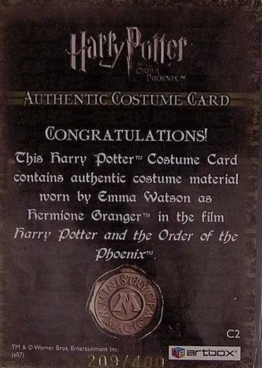 C2 - Hermione Granger's Sweater - Back