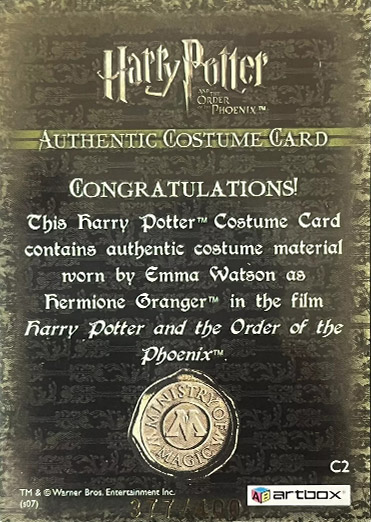 C2 - Hermione Granger's Sweater - Back