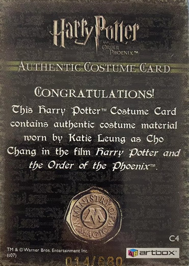 C4 - Cho Chang's Striped Sweater - Back