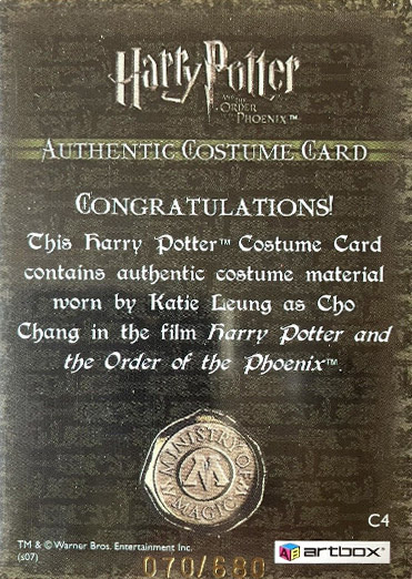 C4 - Cho Chang's Striped Sweater - Back