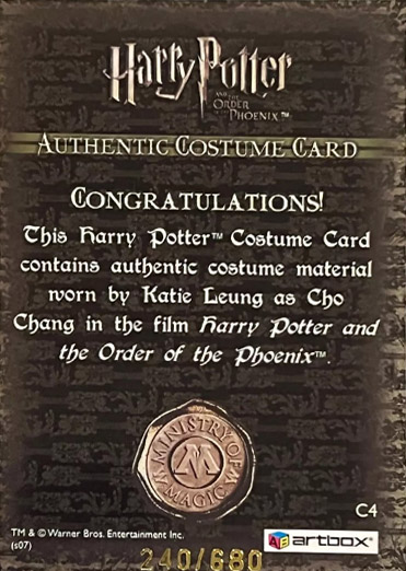 C4 - Cho Chang's Striped Sweater - Back