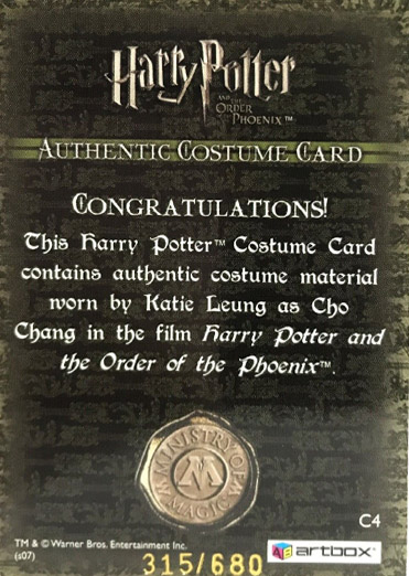 C4 - Cho Chang's Striped Sweater - Back