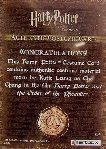 C4 - Cho Chang's Striped Sweater - Back