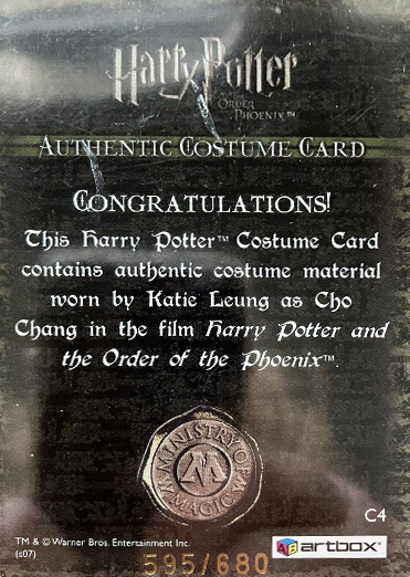 C4 - Cho Chang's Striped Sweater - Back