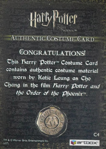 C4 - Cho Chang's Striped Sweater - Back