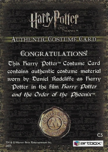 C5 - Harry Potter's School Sweater - Back