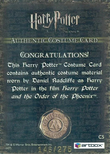 C5 - Harry Potter's School Sweater - Back