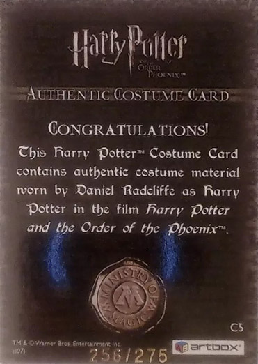 C5 - Harry Potter's School Sweater - Back