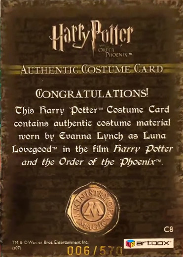 C8 - Luna Lovegood's Purple Trousers - Back