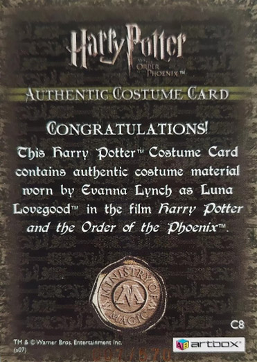 C8 - Luna Lovegood's Purple Trousers - Back