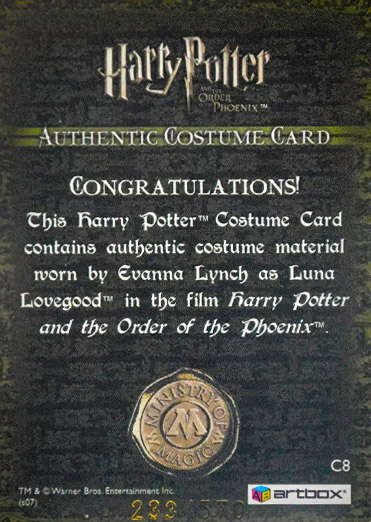 C8 - Luna Lovegood's Purple Trousers - Back