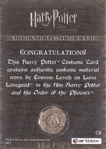 C8 - Luna Lovegood's Purple Trousers - Back