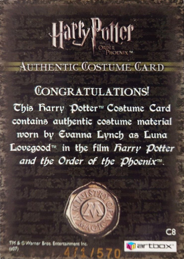 C8 - Luna Lovegood's Purple Trousers - Back