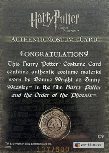 C9 - Ginny Weasley's School Trousers - Back