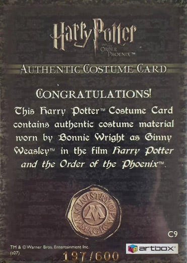 C9 - Ginny Weasley's School Trousers - Back