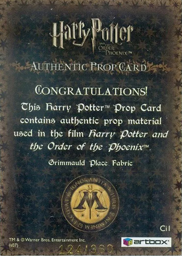 Ci1 - Grimmauld Place Fabric - Back