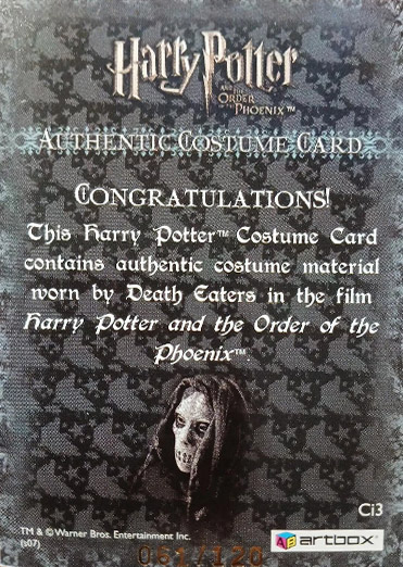 Ci3 - Death Eaters Costume - Back