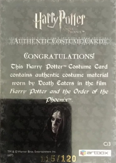 Ci3 - Death Eaters Costume - Back