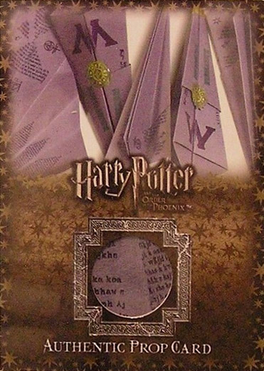 P2 - Ministry of Magic Flying Memos - Front