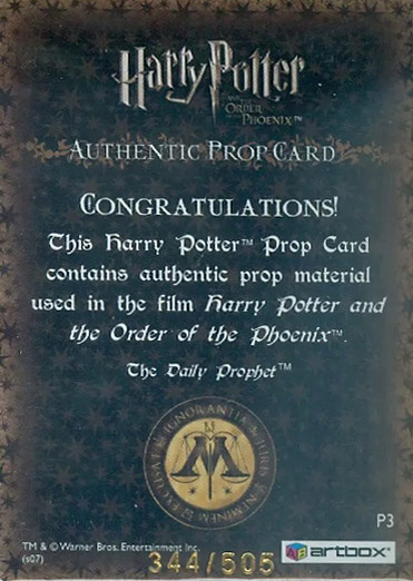 P3 - The Daily Prophet - Back