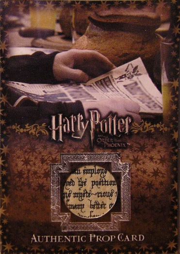 P3 - The Daily Prophet - Front