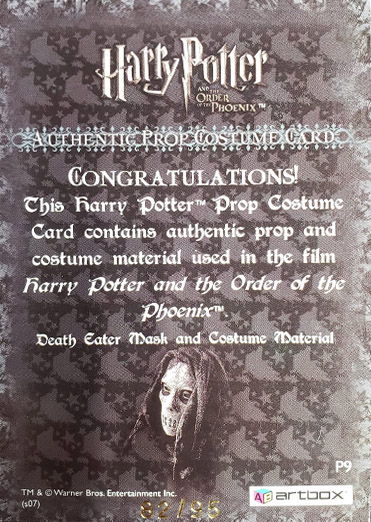 P8 - Death Eaters Mask and Costume - Back