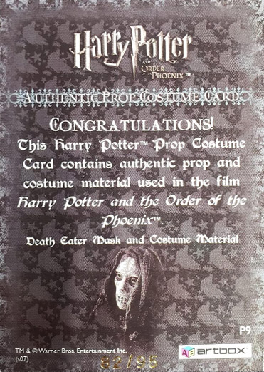 P9 - Death Eater Mask and Costume - Back