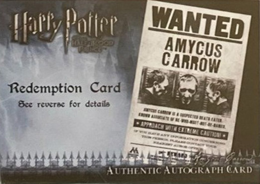 Redemption Card Front